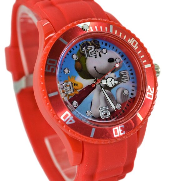 New Snoopy Gift Set Wrist Watch & Drawstring Large Backpack For Children Boys . - Picture 9 of 11